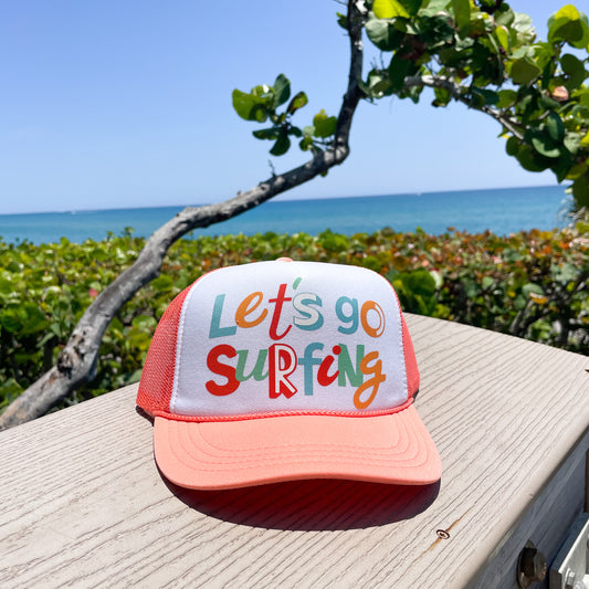 Let's Go Surfing - Kids Foam Trucker Hat image 0