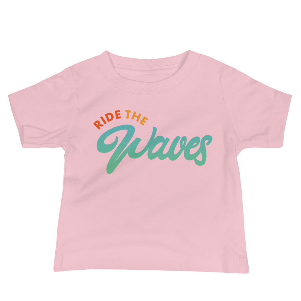 Ride The Waves Baby Tee image 1