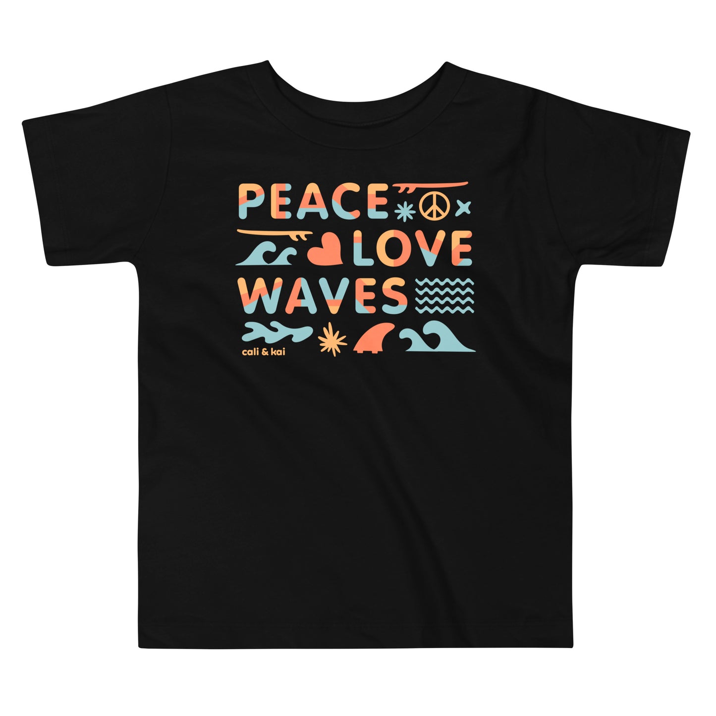 Peace Love Waves Toddler Tee