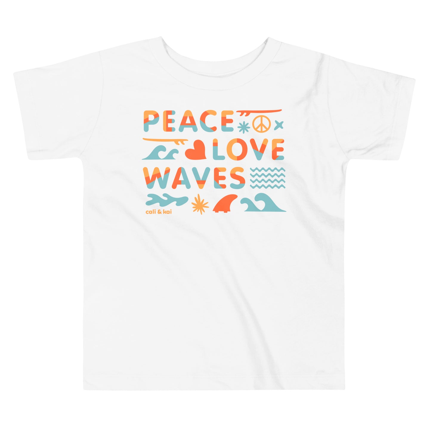 Peace Love Waves Toddler Tee